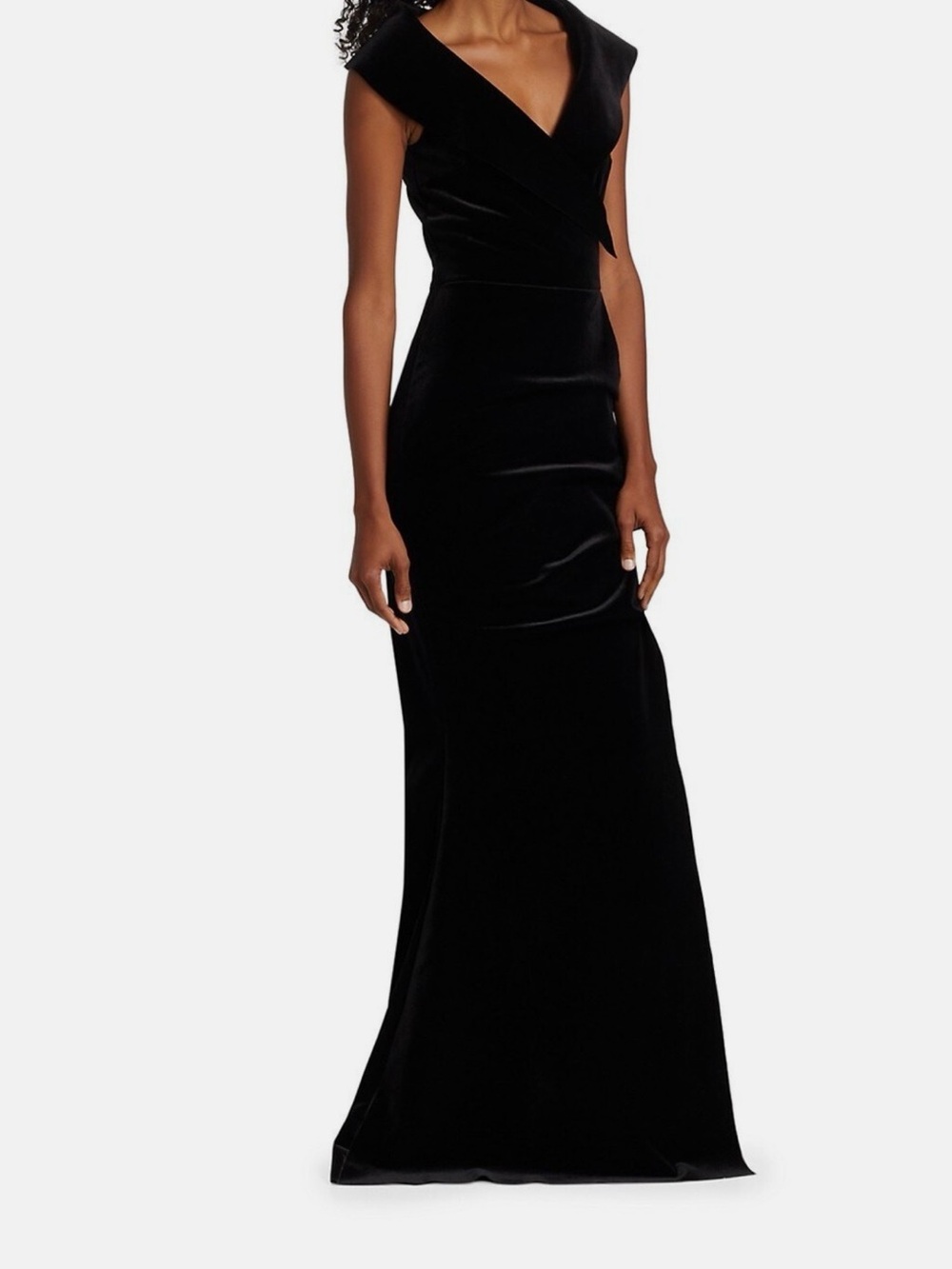 Chiara Boni Velvet size 18 Black  Gown Evening Wedding Formal